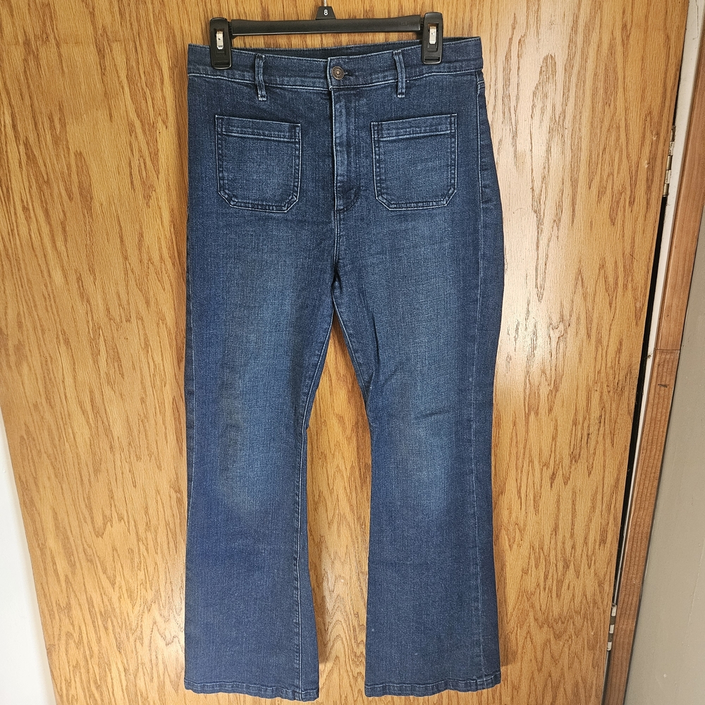 Ann Taylor Factory Dark Blue Boot Cut Jeans